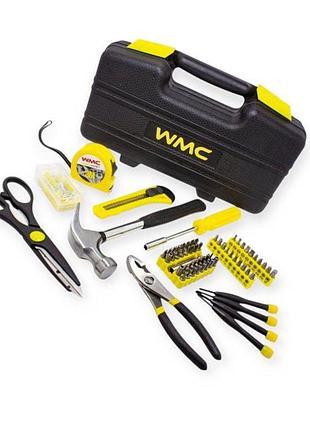 Набір інструменту слюсарний 142 шт (пласт. кейс) wmc tools
