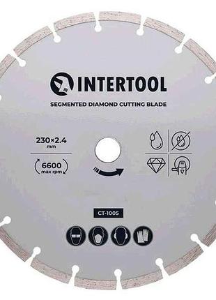 Диск отрезной сегментный алмазный 230мм, 16-18% ct-1005 тм intertool