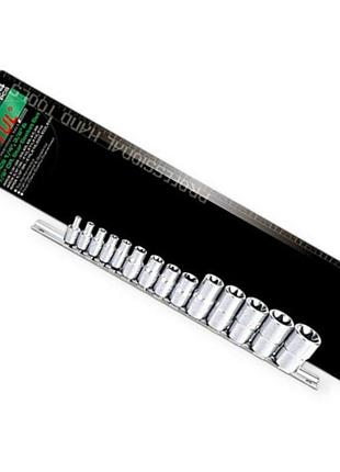 Набор головок torx 1/4", 3/8", 1/2" 14шт, е4-е24 crv (планка) toptul