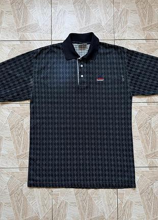 Поло very rare vintage adidas equipment polo shirt black all over pattern polo 90s
