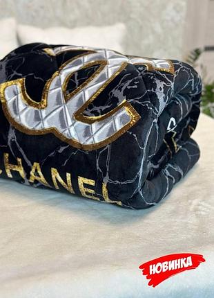 Розкішна стьобана ковдра 3d з велюру 200×220 євро