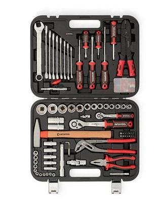 Набор инструмента 1/2",1/4" 100 шт с битами profi storm intertool 2