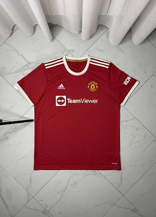 Офіційна домашня футболка manchester united x adidas 2021/22 (home jersey)
