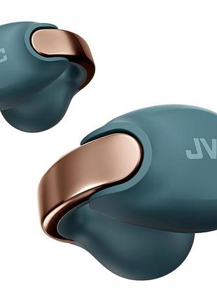 Навушники, jvc ha-np1t-a turquoise, tws відкриті, bluetooth 5.3, 24 год, ipx4, multipoint, швидка зарядка