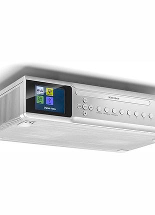 Радіо, karcher ra 2060d-s сріблясте dab+ fm rds bluetooth cd mp3 usb 30 пам'яті будильник подвійний таймер 2.4'' дисплей ду
