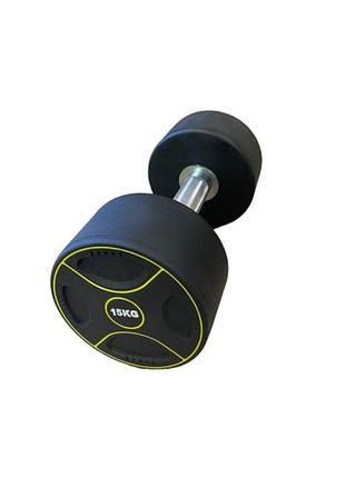 Гантель с уретановым покрытием generation fitness ff51d4b-15 кг, для силовых тренировок, для развития силы, для мышц спины и груди