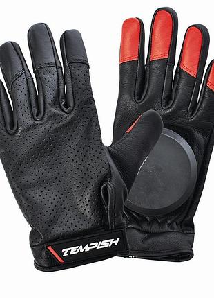 Перчаткиащитные для лонгборда tempish red devil хl черные, кожаные, дышащие лучшая цена с быстрой доставкой по украине