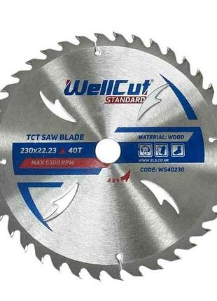 Диск пылающий 230мм 22,23мм 40т тм wellcut