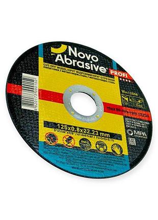 Круг отрезной по металлу 125 х 0,8 мм novoabrasive profi