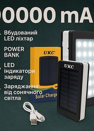 Пауербанк для активного відпочинку power bank solar 90000 mah, переносний зарядник powerbank gp-72