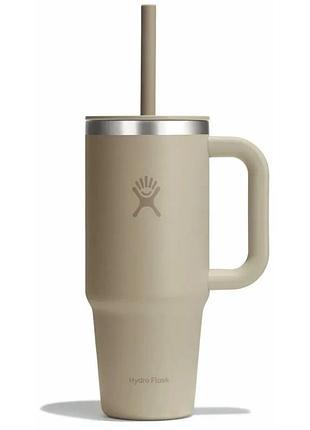 Термочашка hydro flask 700 ml travel tumbler clear lid
