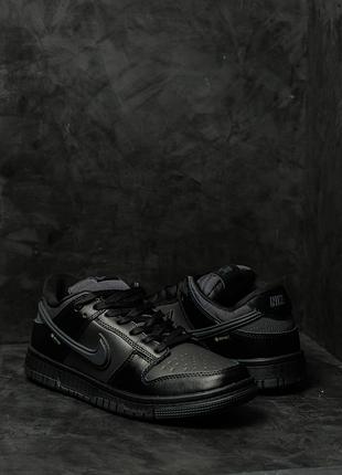 Nike dunk low gore-tex triple black 2