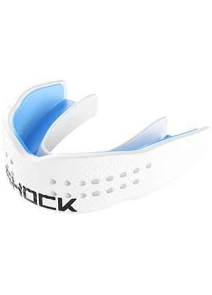 Капа shock doctor 8901 superfit power біла — adult, для захисту зубів і щелепи, для боксу та єдиноборств, для контактних тренувань