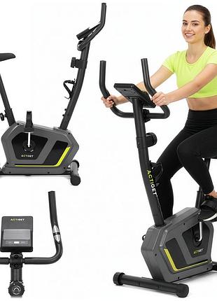 Велотренажер магнитный actiget actibike pro act0175 grey/black, для домашних кардиотренировок, для выносливости и активности