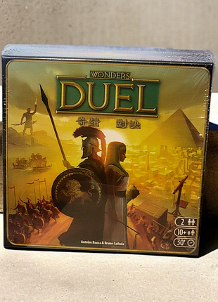 Настольная игра 7 чудес дуэль + правила на украинском / 7 wonders duel
