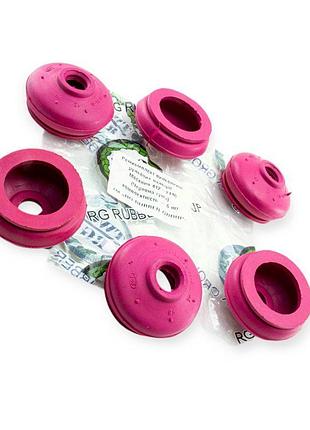 Пильовик рульових наконечників москвич 412 червоний (к-кт 6 шт) rg rubber group