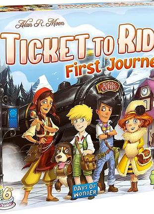 Настільна гра ticket to ride: first journey. europe/білет на потяг junior європа (дитяча)