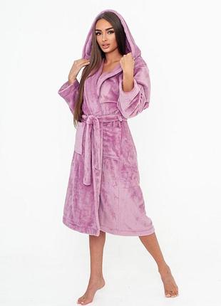 Халат женский махровый, фрез, serenade, модель 14 l/xl