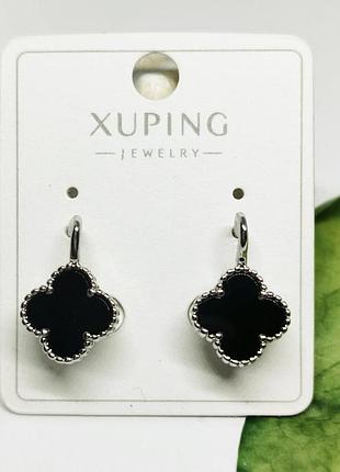 Сережки fallon jewelry медичний сплав довжина 17 мм. ширина 10 мм.