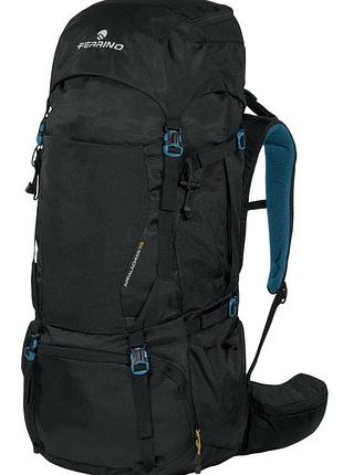 Рюкзак туристичний ferrino appalachian 55 чорний (75663occ), для туризму, кемпінгу та подорожей, для походів і пікніка, для намету