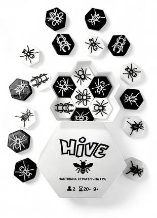 Настольная игра улей на украинском / hive 3d