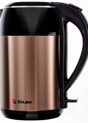 Электрочайник 1500вт 1.8л pk-181.52 gold тм zelba