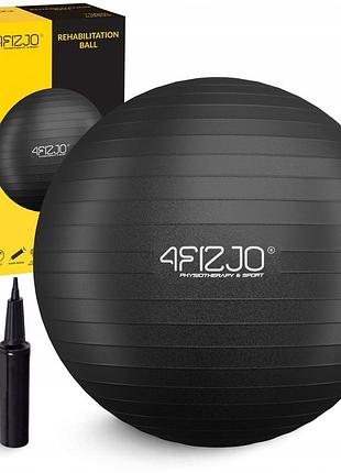 М'яч для фітнесу (фітбол) 4fizjo 75 см anti-burst black (p-5907739316370)