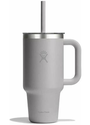 Термочашка hydro flask 950 ml travel tumbler clear lid