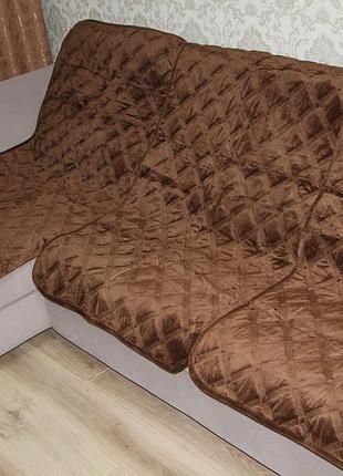 Покрывало на угловой диван разные цвета ревери.