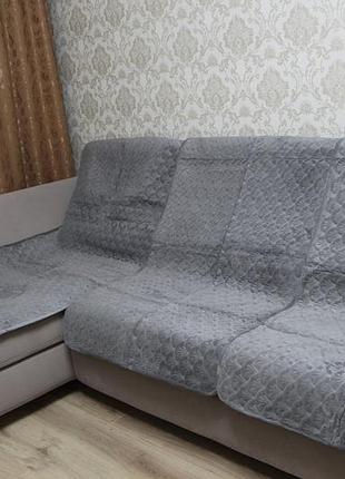 Покривало на кутовий диван різні квіта "tranquil"