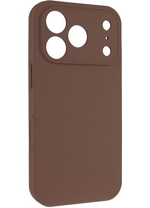 Чехол silk full camera protective (aa) no logo для apple iphone 17 pro max / 18 pro max (6.9") коричневый / brown