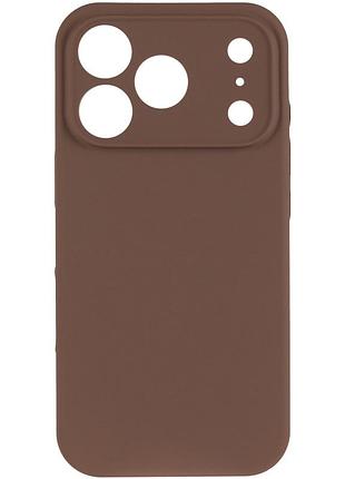 Чехол silk full camera protective (aa) no logo для apple iphone 17 pro max / 18 pro max (6.9") коричневый / brown 2