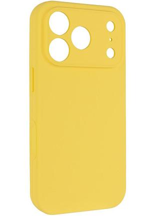 Чехол silk full camera protective (aa) no logo для apple iphone 17 pro max / 18 pro max (6.9") желтый / yellow