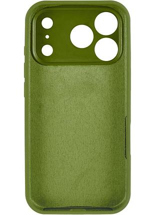 Чехол silk full camera protective (aa) no logo для apple iphone 17 pro / 18 pro (6.3") зеленый / dark olive 3