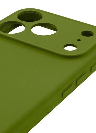 Чехол silk full camera protective (aa) no logo для apple iphone 17 pro / 18 pro (6.3") зеленый / dark olive 4