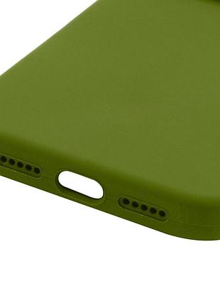 Чехол silk full camera protective (aa) no logo для apple iphone 17 pro / 18 pro (6.3") зеленый / dark olive 5