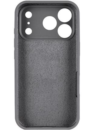 Чехол silk full camera protective (aa) no logo для apple iphone 17 pro max / 18 pro max (6.9") серый / dark gray 3