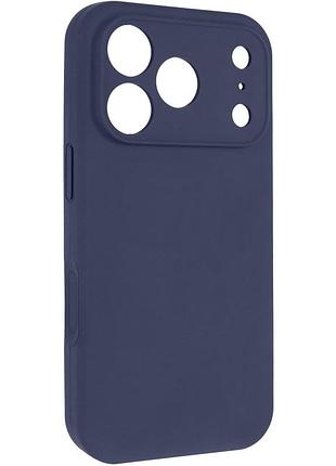 Чехол silk full camera protective (aa) no logo для apple iphone 17 pro max / 18 pro max (6.9") темно-синий / midnight blue