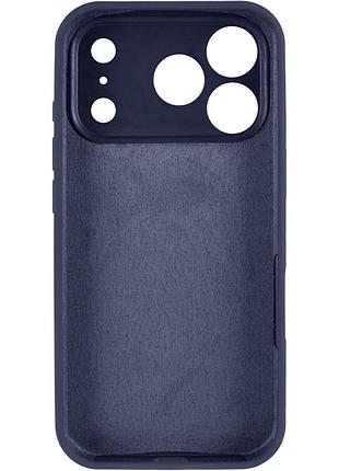 Чехол silk full camera protective (aa) no logo для apple iphone 17 pro max / 18 pro max (6.9") темно-синий / midnight blue 3