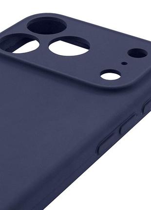 Чехол silk full camera protective (aa) no logo для apple iphone 17 pro max / 18 pro max (6.9") темно-синий / midnight blue 4