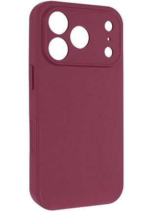 Чехол silk full camera protective (aa) no logo для apple iphone 17 pro / 18 pro (6.3") бордовый / plum