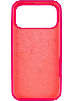 Чохол silk full protective (aa) no logo для apple iphone 17 pro / 18 pro (6.3") рожевий / barbie pink 3