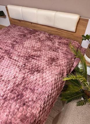 Покривало "кролик" 200×230 розкішне хутряне покривало для дому