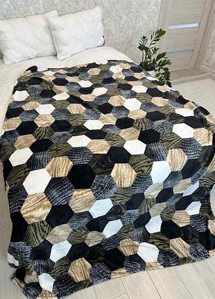 Велюровое покрывало nivara 3d мягкость и объем 180×220