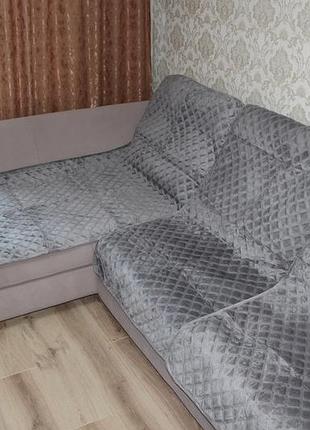 Покрывало на угловой диван разные цвета "innovation"