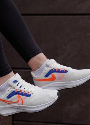 Женские кроссовки nike air zoom pegasus 39 белые легкие кроссы найк аир зум пегасус 39 стильная обувь на лето 40