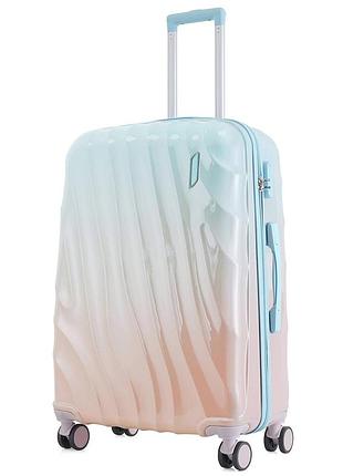 Чемодан semi line 29" (l) синий/розовый cream gradient (t5649-3), для путешествий, отпуска и командировок, для багажного отделения