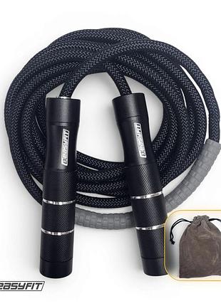 Швидкісна скакалка для боксу 2 в 1 easyfit crosspower