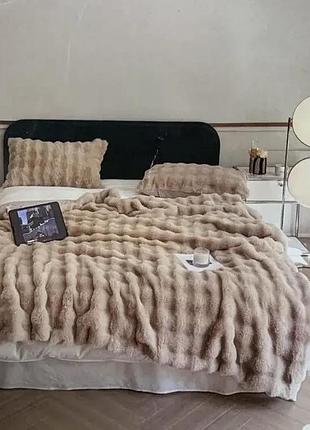 Стильне покривало євро розмір "шиншила стиль"