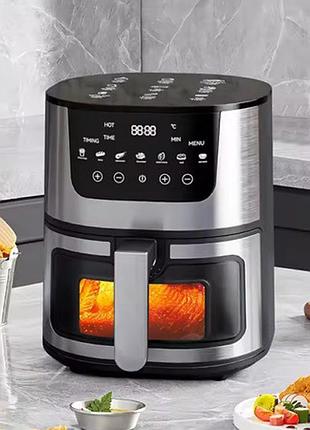 Безмасляная фритюрница на 7 л domotec ms-3221 3500w